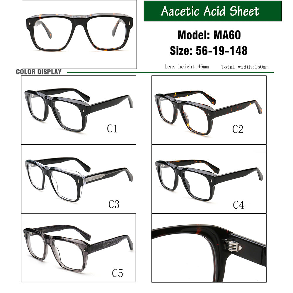 William | 80s Square Oversize Eyewear Frames