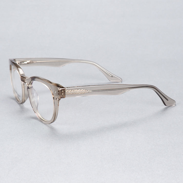 Columbus | Transparent Round Acetate Eyeglasses | Colorful Full Rim Tortoise Shell Glasses
