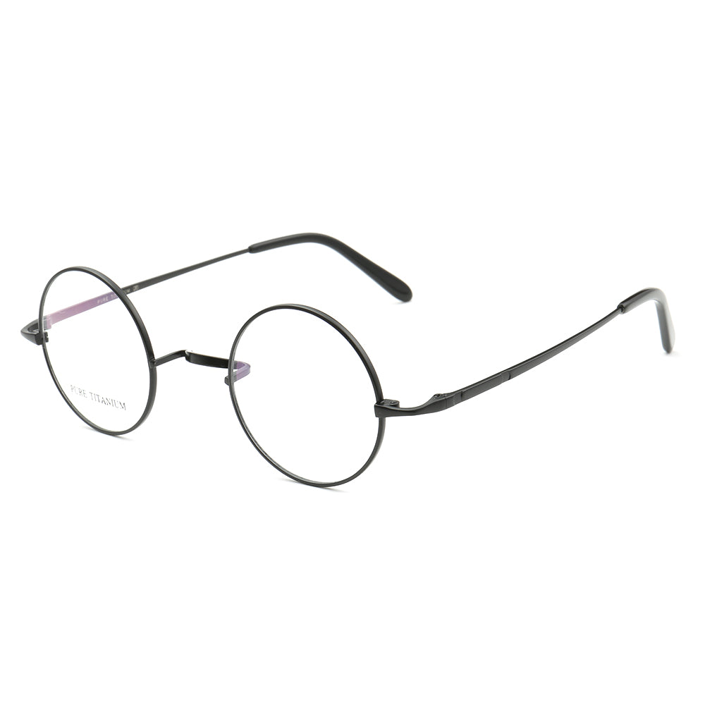 Sullivan | Old School Round Titanium Glasses for Men | Lightweight Retro Womens Eyewear Frames