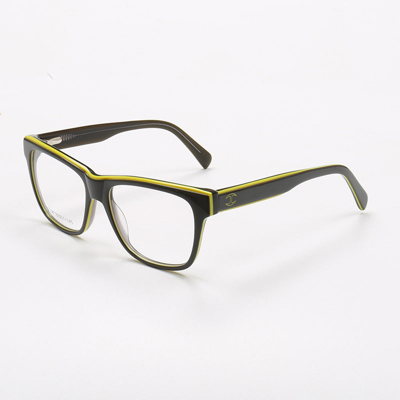 Liam | Two Toned Oversized Acetate Eyeglasses For Men | Classic Square Glasses Frames