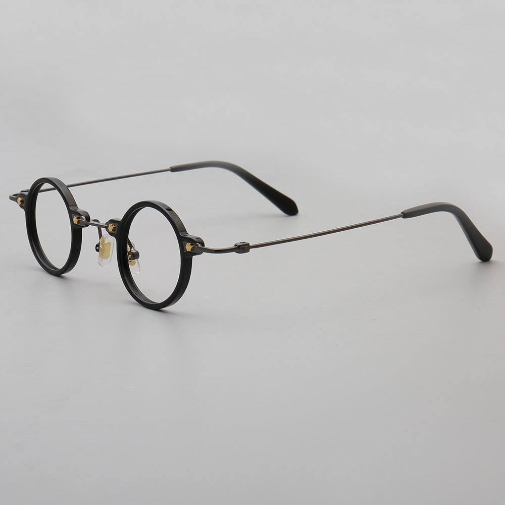 Jet | Retro Small Round Men Eyeglasses | Trendy Hipster Women Vintage Optical Glasses Frames