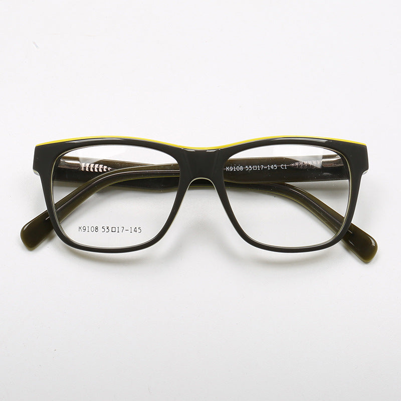 Liam | Two Toned Oversized Acetate Eyeglasses For Men | Classic Square Glasses Frames