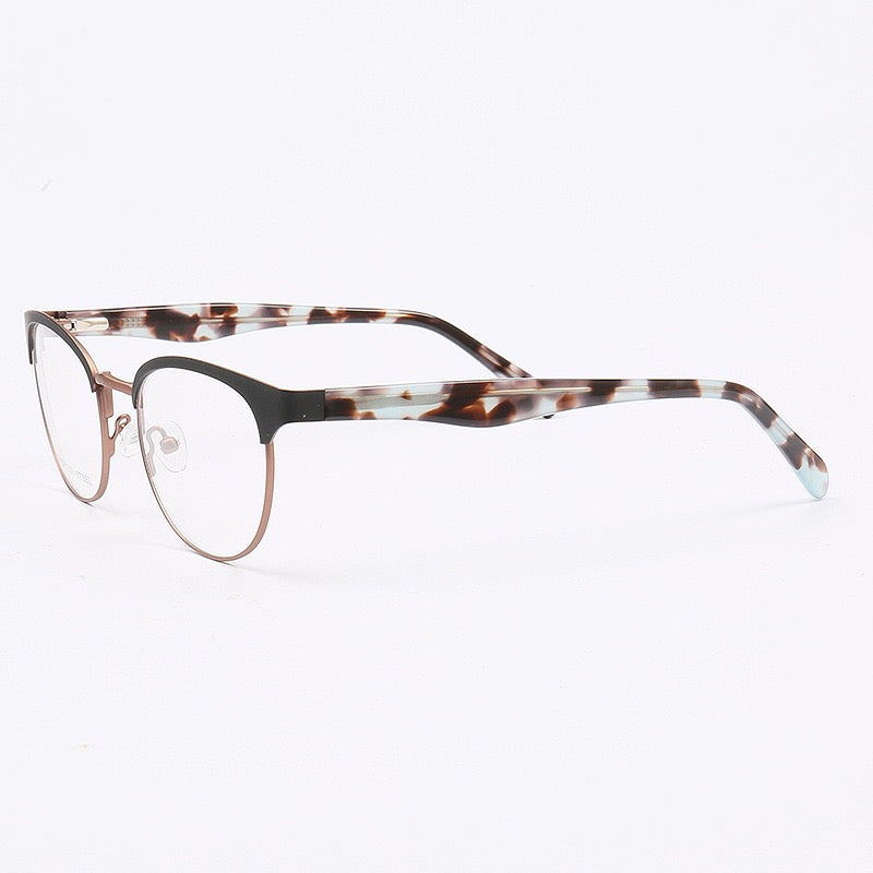 Georgia|Stylish Women Stainless Steel Round Glasses Frames