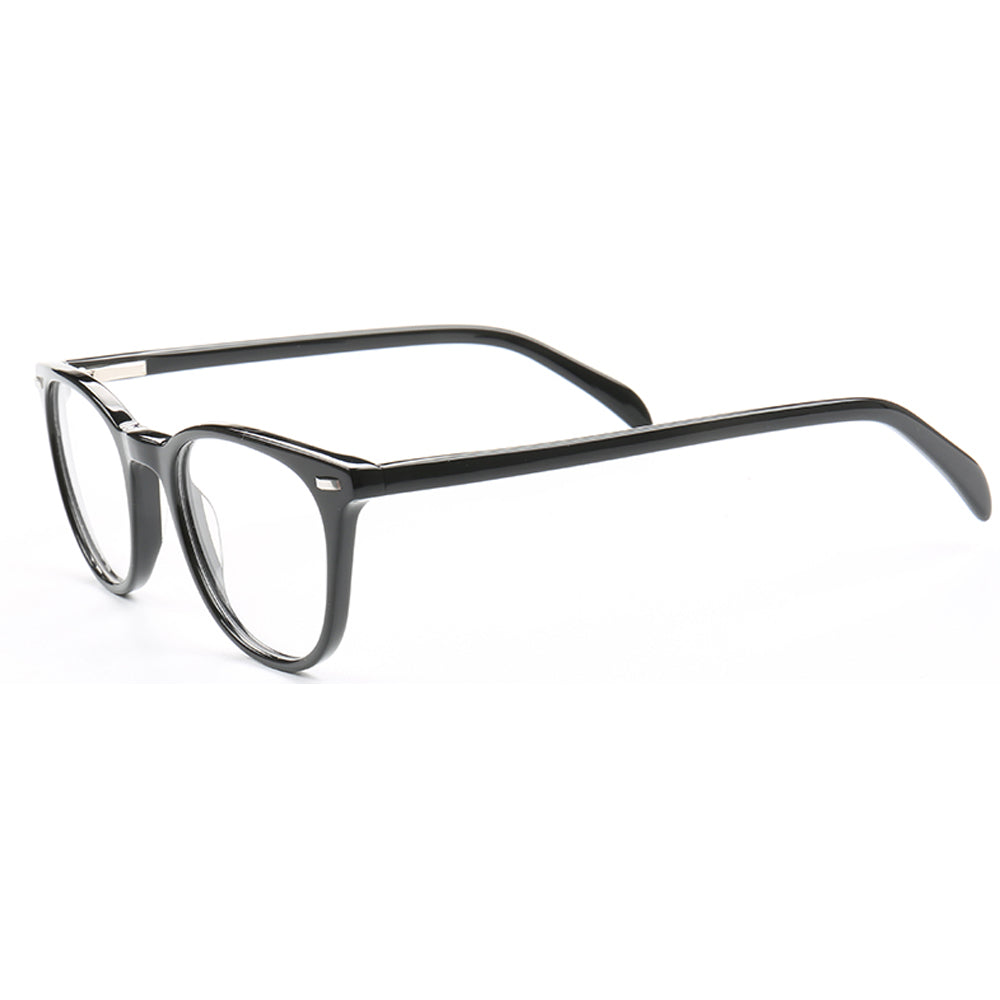Lennox | Basic Round Acetate Eyewear Frames | Classic Full Rim Unisex Glasses