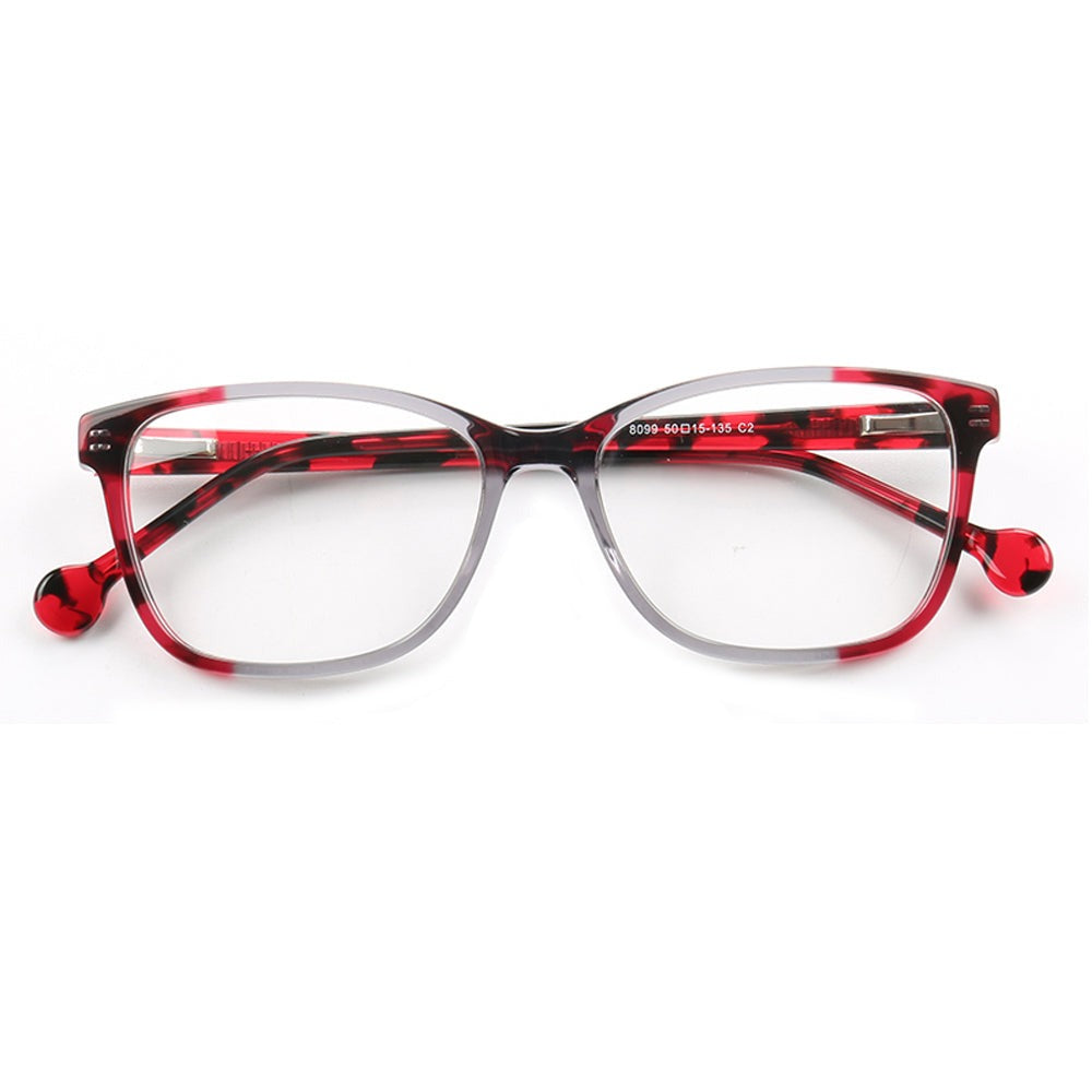 Lorena | Two Toned Tortoise Shell Eyeglasses Frames | Full Rim Colorful Patterned Design