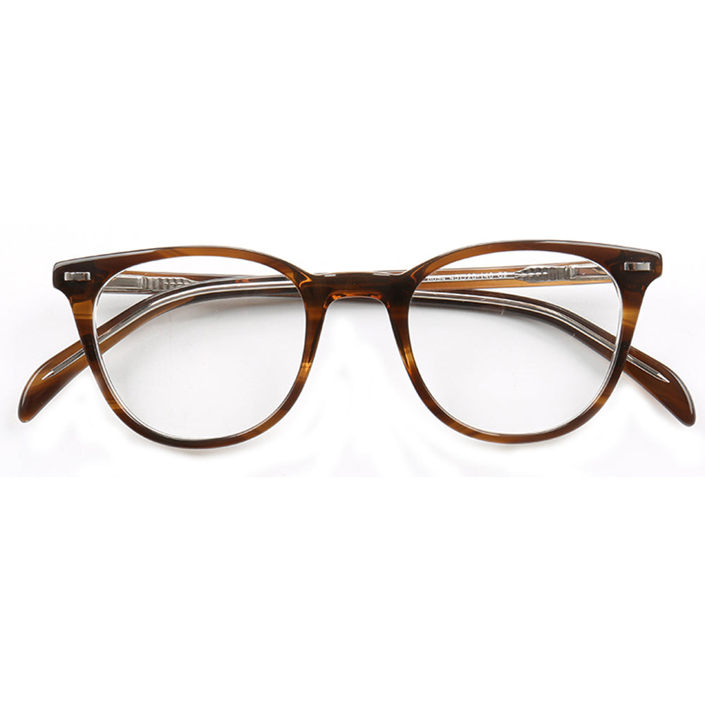 Lennox | Basic Round Acetate Eyewear Frames | Classic Full Rim Unisex Glasses