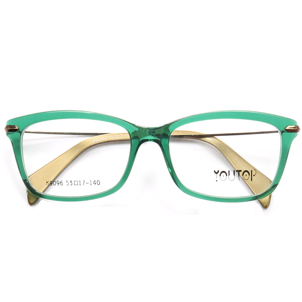 Courtland | Stylish Square Full Rim Unisex Eyeglasses | Semi Transparent Acetate Frame