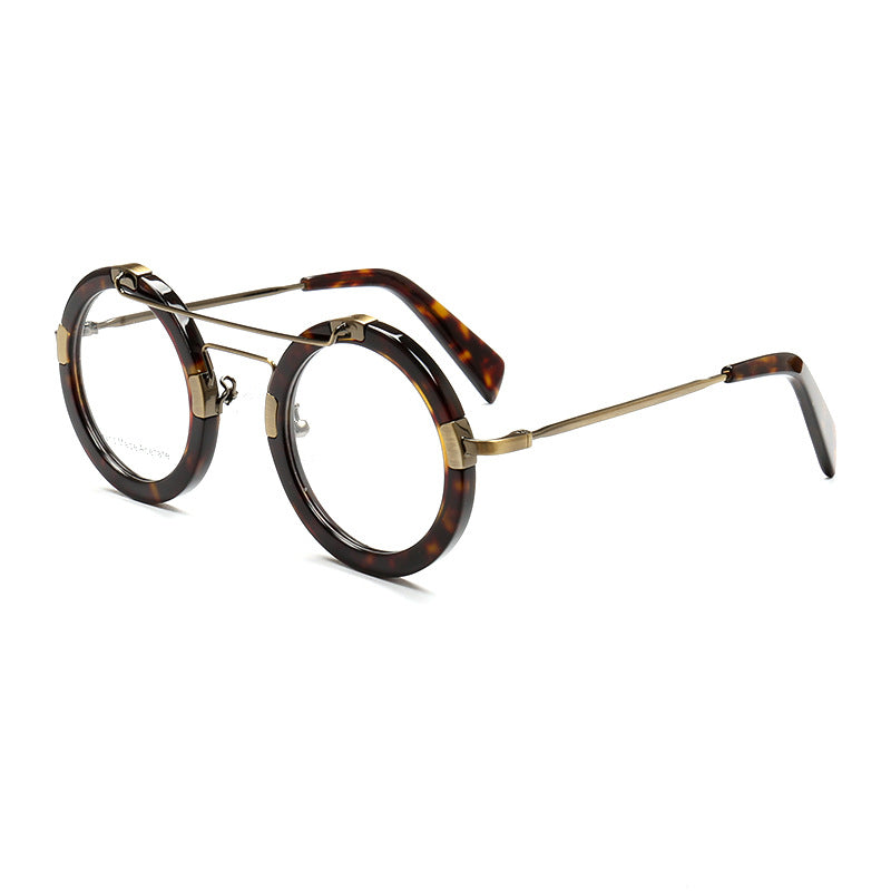 Altitude | Circular Retro Eyeglasses For Men | Funky Women Round Glasses Frames Tortoise Shell
