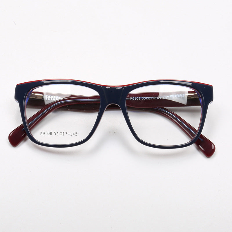 Liam | Two Toned Oversized Acetate Eyeglasses For Men | Classic Square Glasses Frames