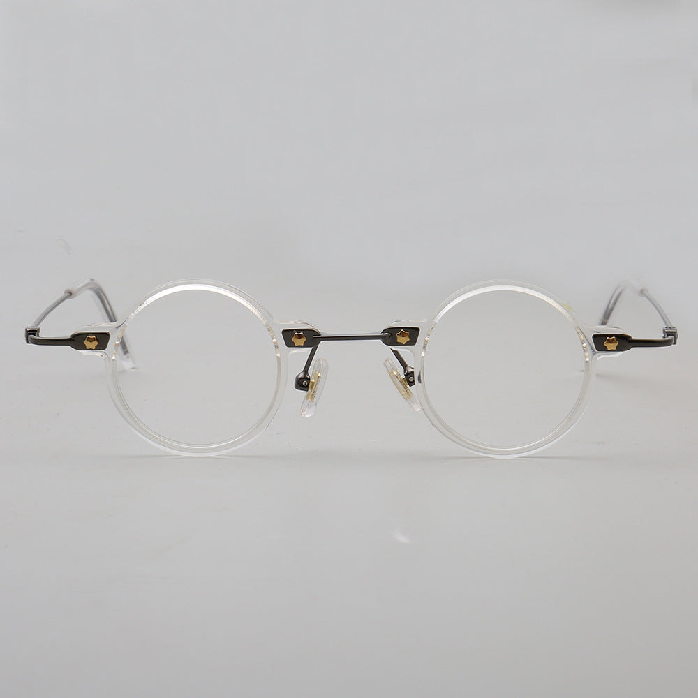 Jet | Retro Small Round Men Eyeglasses | Trendy Hipster Women Vintage Optical Glasses Frames