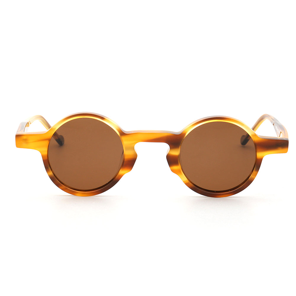 Crown | Mens Round Retro Polarized Sunglasses | Vintage Womens Sun Glasses UV400