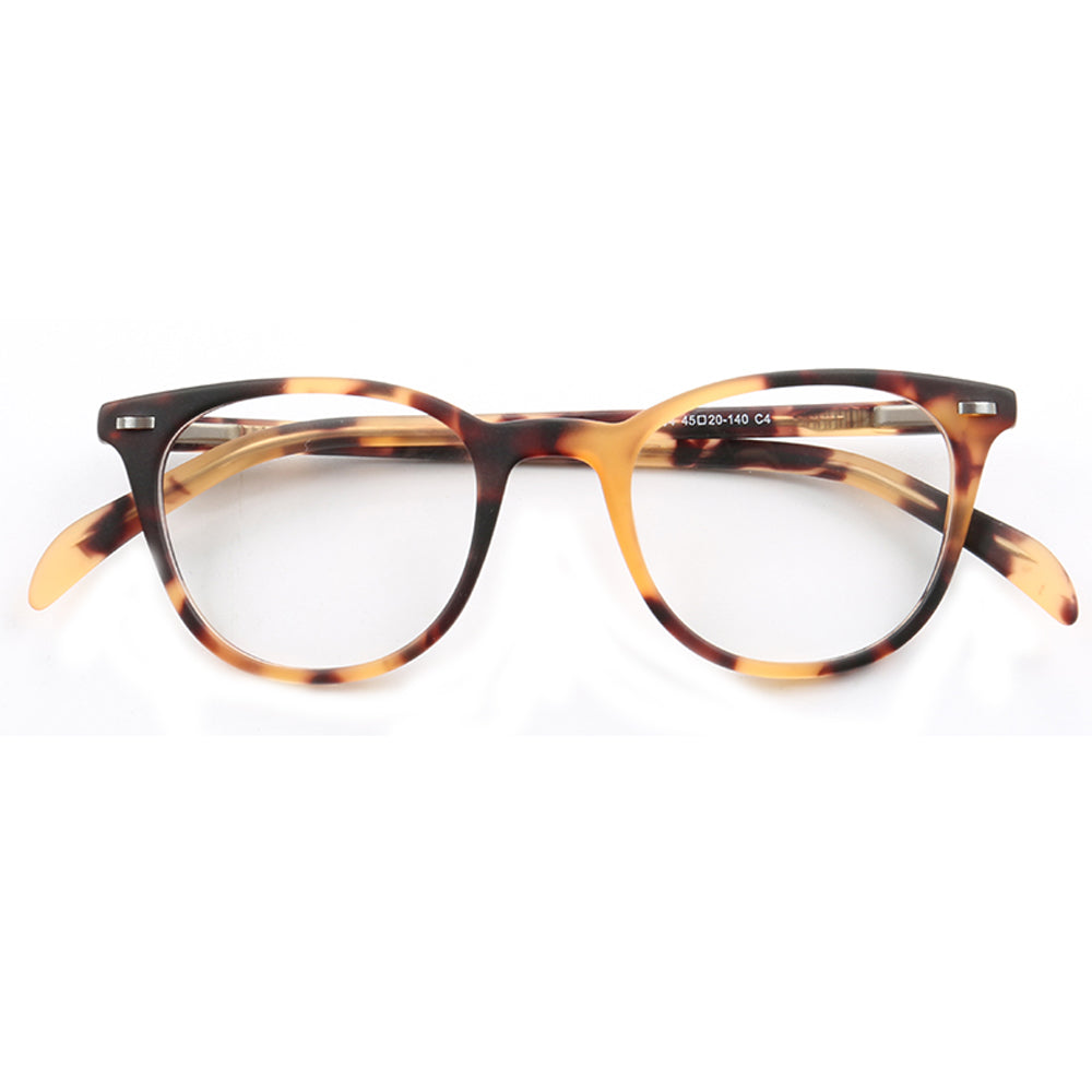 Lennox | Basic Round Acetate Eyewear Frames | Classic Full Rim Unisex Glasses