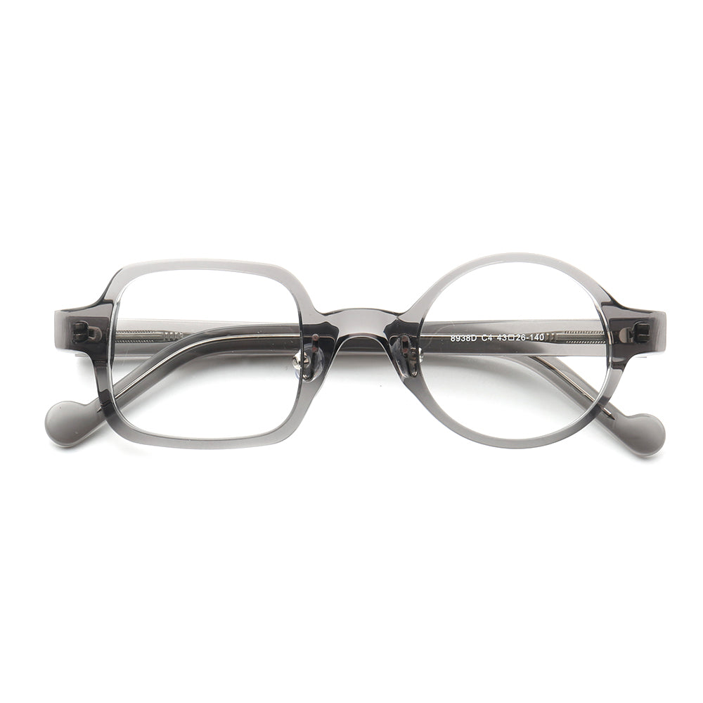 Archer | Stylish Men Mismatch Eyeglasses | Funky Vintage Square Round Glasses Frames Women