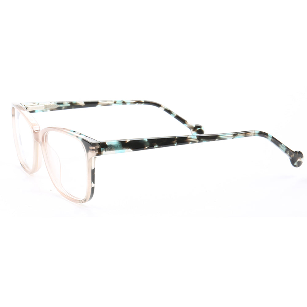 Lorena | Two Toned Tortoise Shell Eyeglasses Frames | Full Rim Colorful Patterned Design