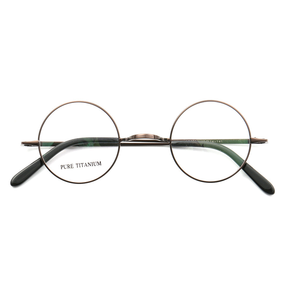 Sullivan | Old School Round Titanium Glasses for Men | Lightweight Retro Womens Eyewear Frames