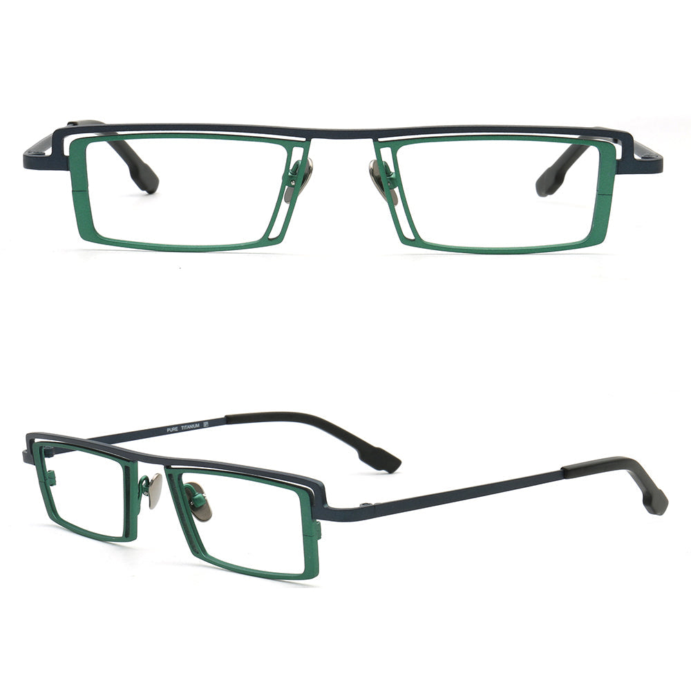 Levi | Rectangular Full Rim Eyeglasses For Men | Modern Business Glasses Frames