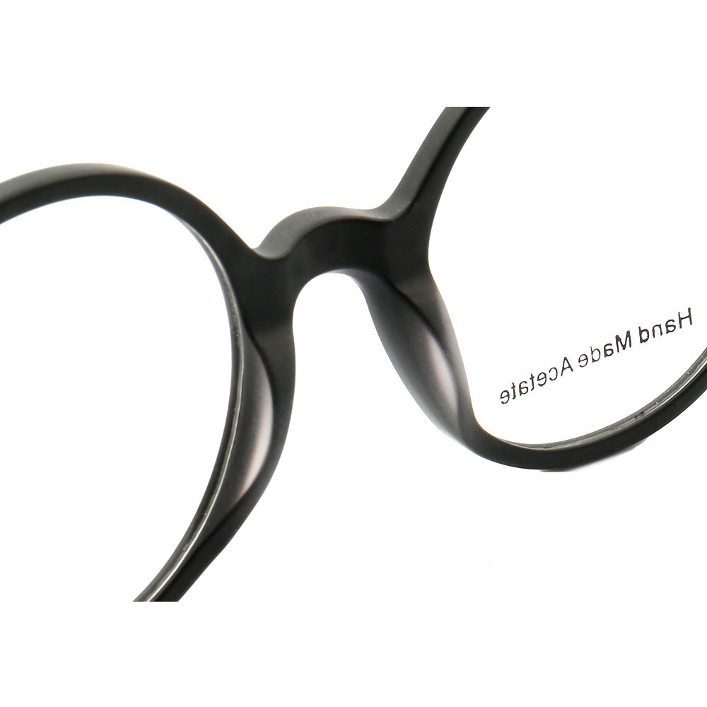 Midnight | Patterned Acetate Eyeglasses For Men & Women | Retro Round Full Rim Glasses Frames