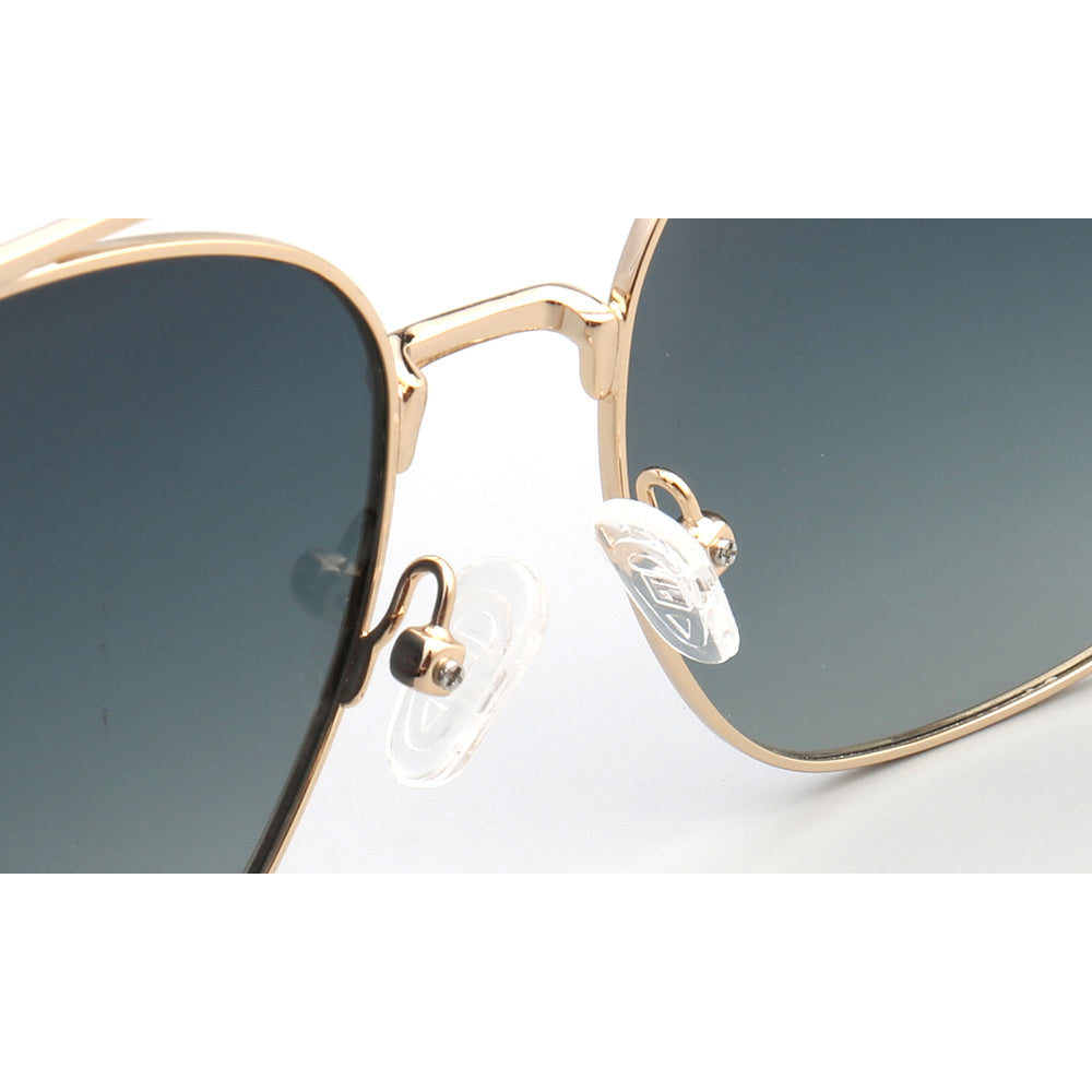 Travis | Polarized Sunglasses w/ Classic Square Design | Thin Lightweight Metal Frame