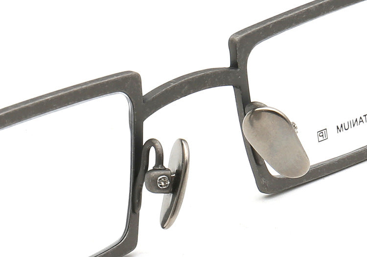 King | Stylish Mens Titanium Eyeglasses Green | Hipster Geometric Women Square Glasses Frames Online