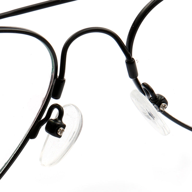 Domingo | Flat Top Mens Pilot Eyeglasses Frames | Flexible Bendable Memory Metal Glasses Frames