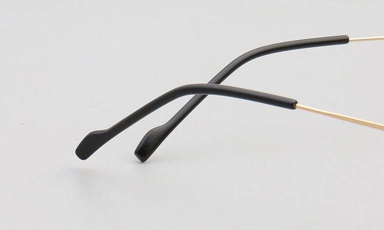 Theodore|Rectangle Rimless Sunglasses Polarized UV400