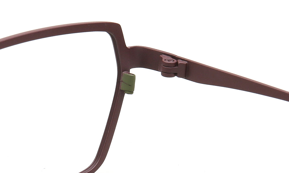 Jeffrey | 80s Titanium Pilot Eyeglasses Frames for Men | Modern Two Tone Square Vintage Glasses Frame