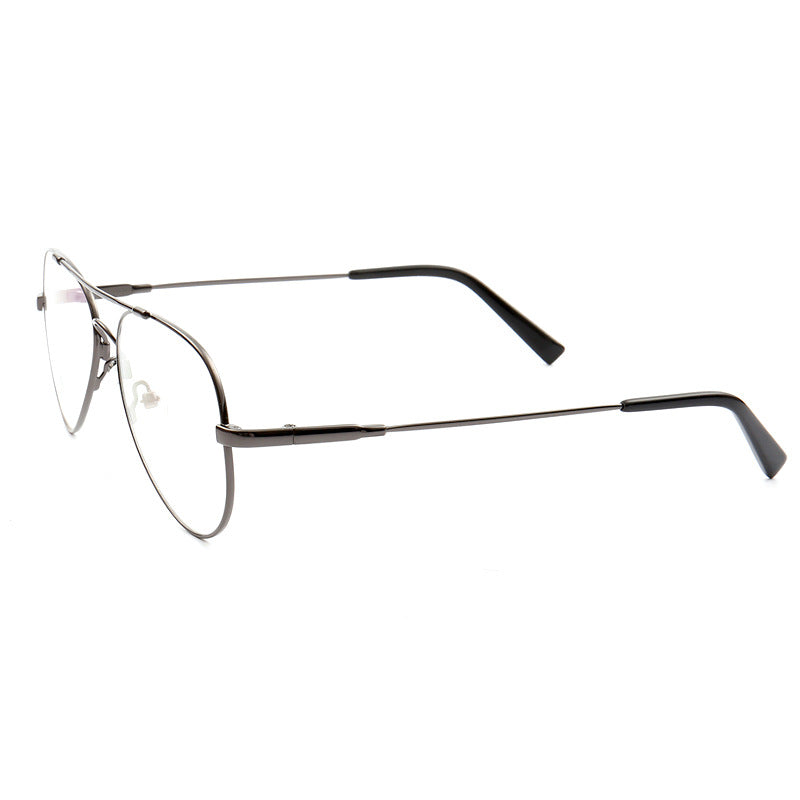 Domingo | Flat Top Mens Pilot Eyeglasses Frames | Flexible Bendable Memory Metal Glasses Frames