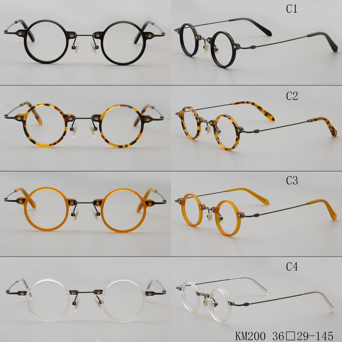 Jet | Retro Small Round Men Eyeglasses | Trendy Hipster Women Vintage Optical Glasses Frames