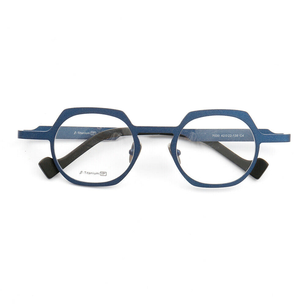 Windsor | Mens Geometric Titanium Eyeglasses Gold | Womens Round Retro Green Glasses Frames Online