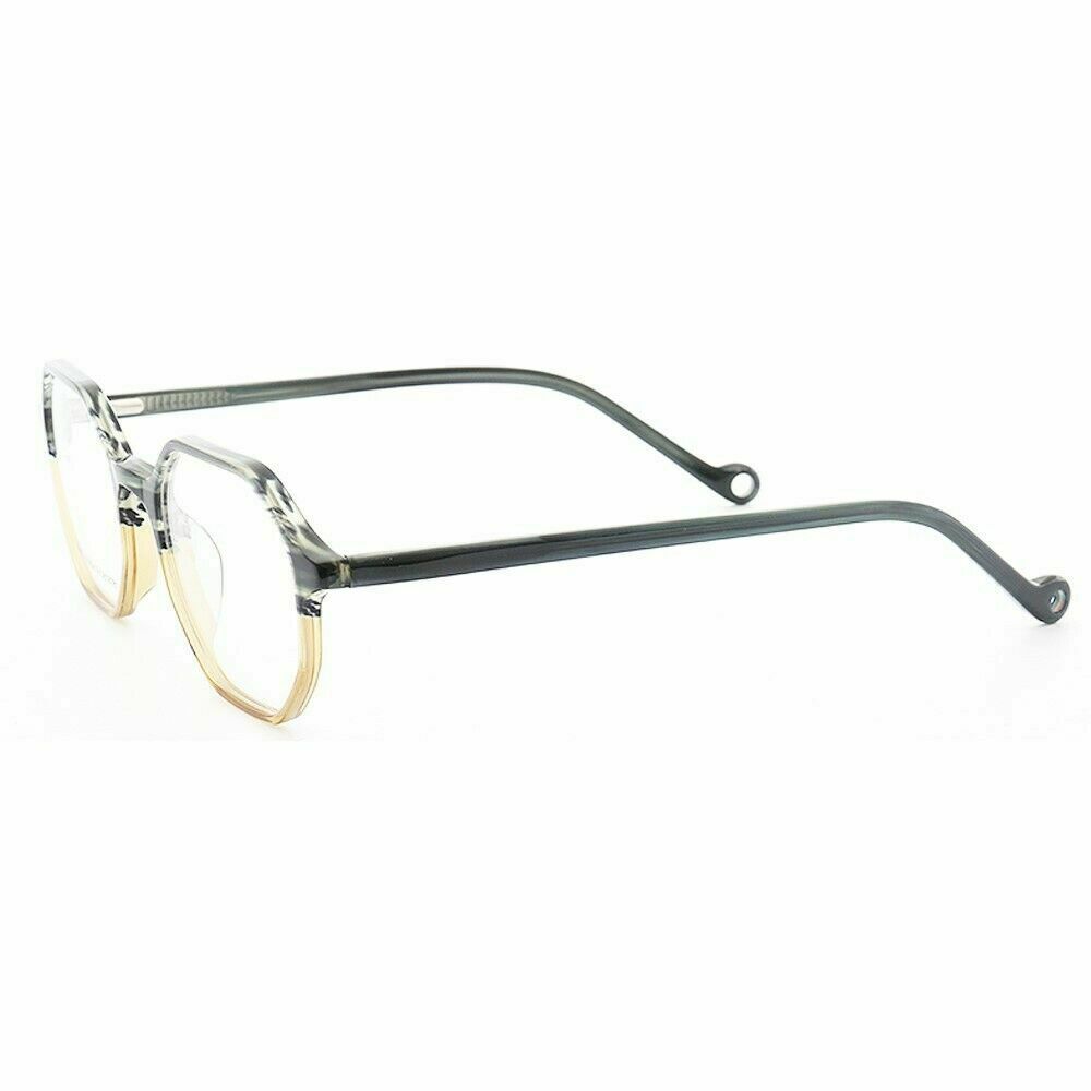 Blake | Polygon Shaped Acetate Eyeglasses | Two Toned Glasses For Men & Women