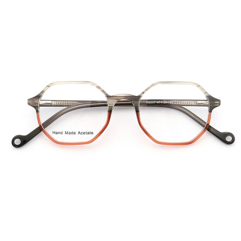 Blake | Polygon Shaped Acetate Eyeglasses | Two Toned Glasses For Men & Women