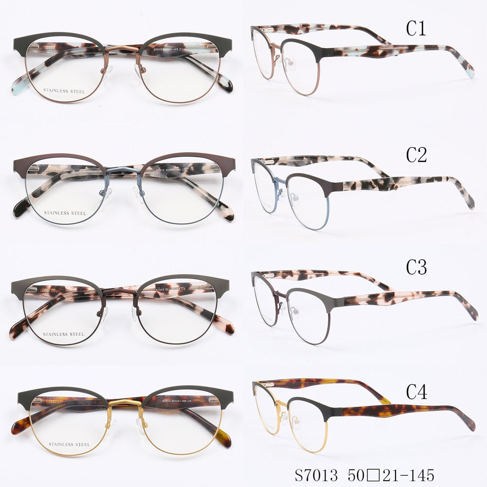 Georgia|Stylish Women Stainless Steel Round Glasses Frames