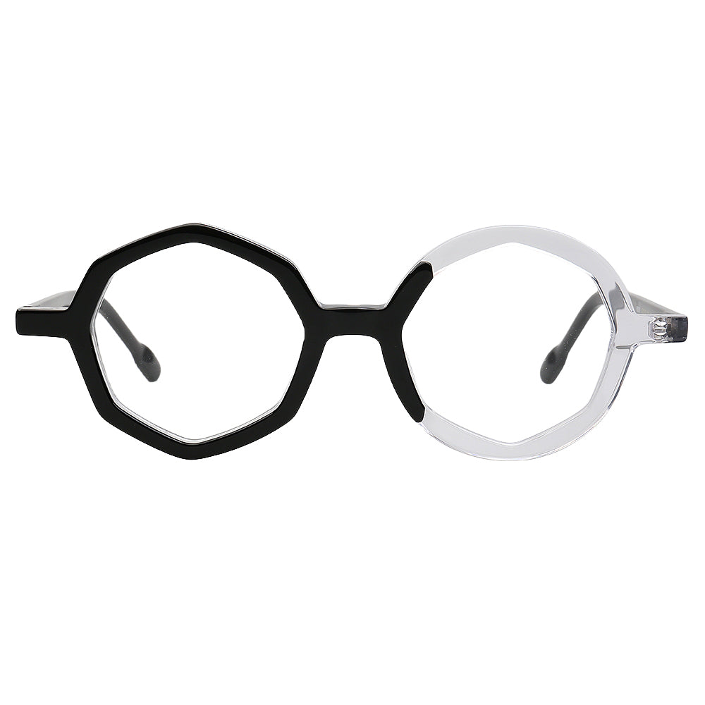 Hayden | Stylish Geometric Two Toned Eyeglass Frames