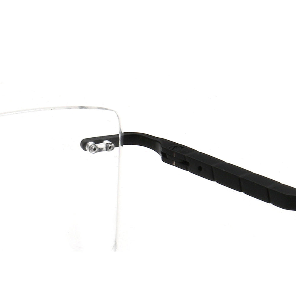 Duncan | Gold Square Business Eyeglasses For Men | Rectangle Metal Rimless Glasses Frame Online