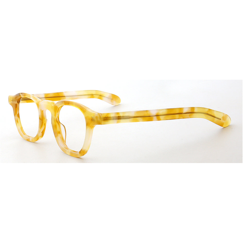 Newport | Classic Patterned Acetate Eyeglasses | Colorful Unisex Round Full Rim Frames