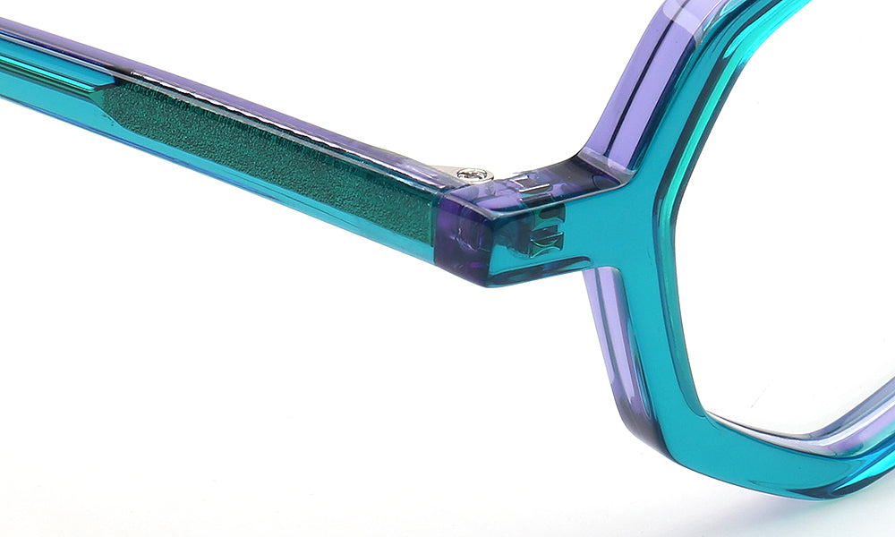 Hayden | Stylish Geometric Two Toned Eyeglass Frames