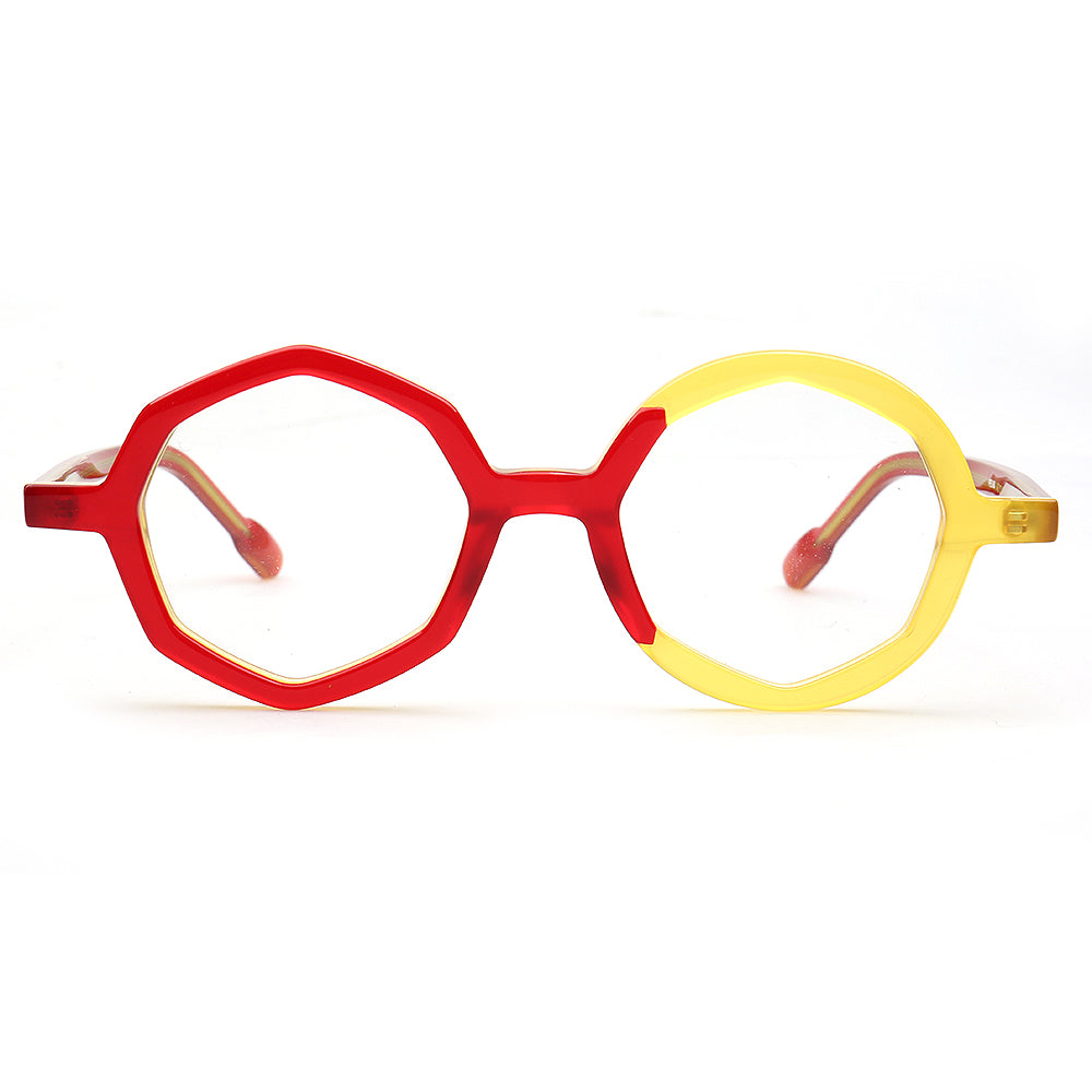 Hayden | Stylish Geometric Two Toned Eyeglass Frames