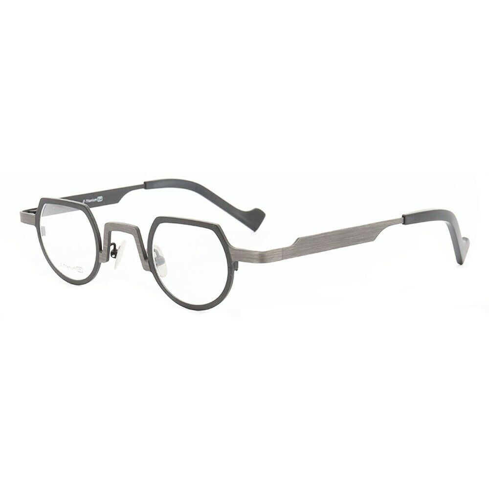 Bradford | Lightweight Shield Shaped Pure Titanium Eyeglasses | Unisex Glasses w/ Retro Design