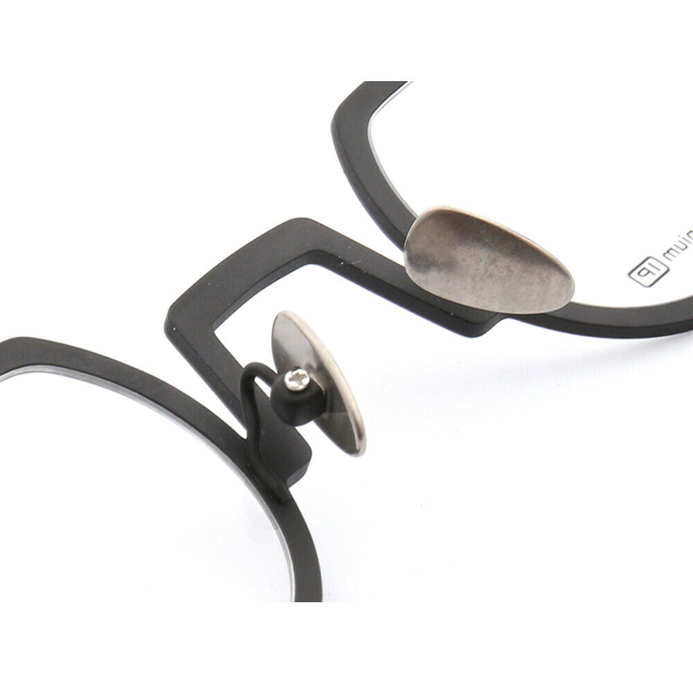 Bradford | Lightweight Shield Shaped Pure Titanium Eyeglasses | Unisex Glasses w/ Retro Design