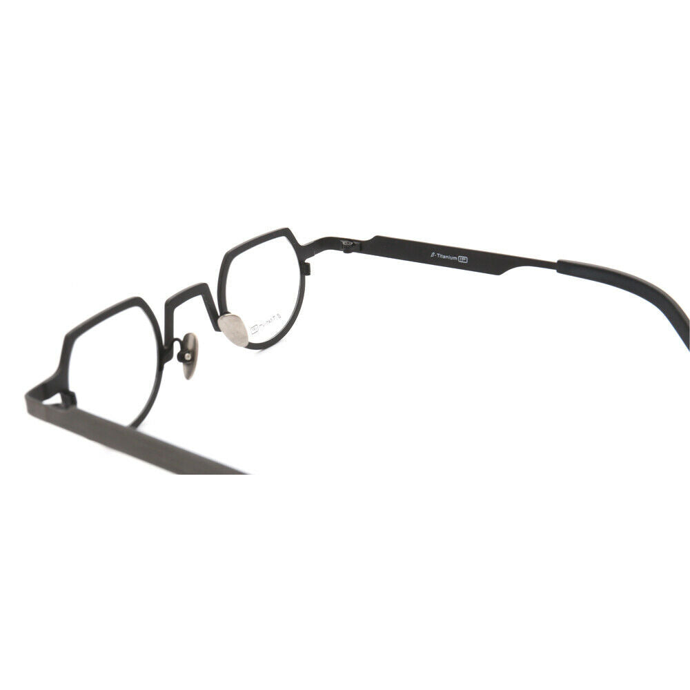 Bradford | Lightweight Shield Shaped Pure Titanium Eyeglasses | Unisex Glasses w/ Retro Design