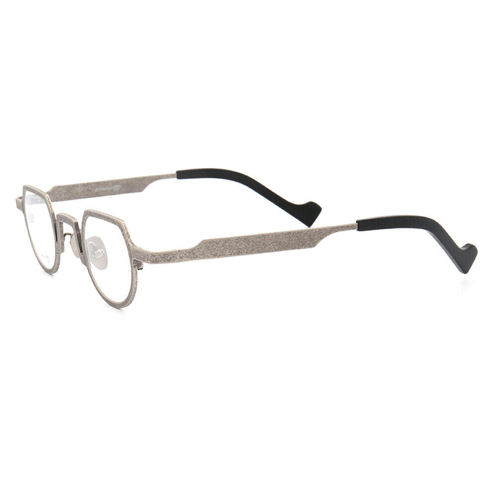 Bradford | Lightweight Shield Shaped Pure Titanium Eyeglasses | Unisex Glasses w/ Retro Design