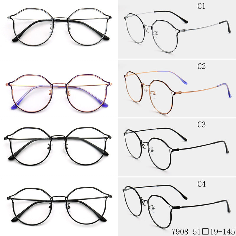 Eva | Cat Eye Glasses For Women | Lightweight Metal Eyeglass Frames Purple