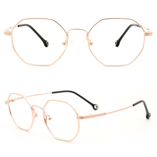Pure | Flexible Bendable Full Rim Memory Metal Glasses | Polygon Geometric Frame For Men & Women