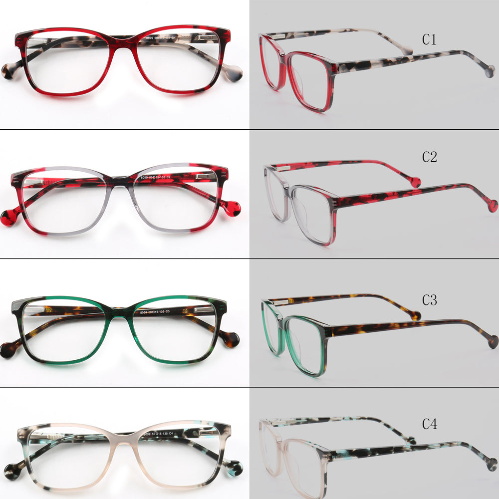 Lorena | Two Toned Tortoise Shell Eyeglasses Frames | Full Rim Colorful Patterned Design