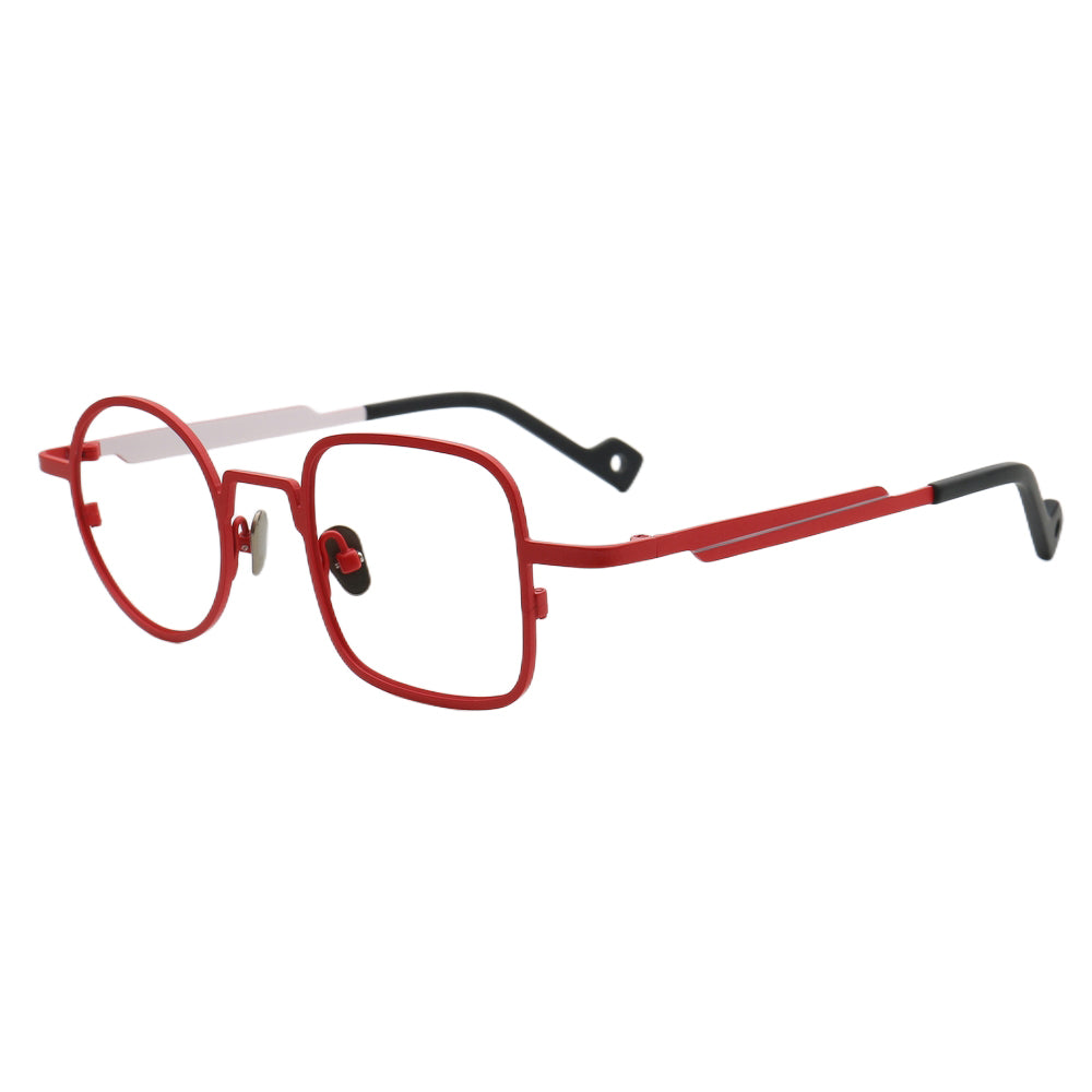Ocean | Funky Modern Mismatched Eyeglasses Frames | Pure Titanium Square & Round Eyewear Modern