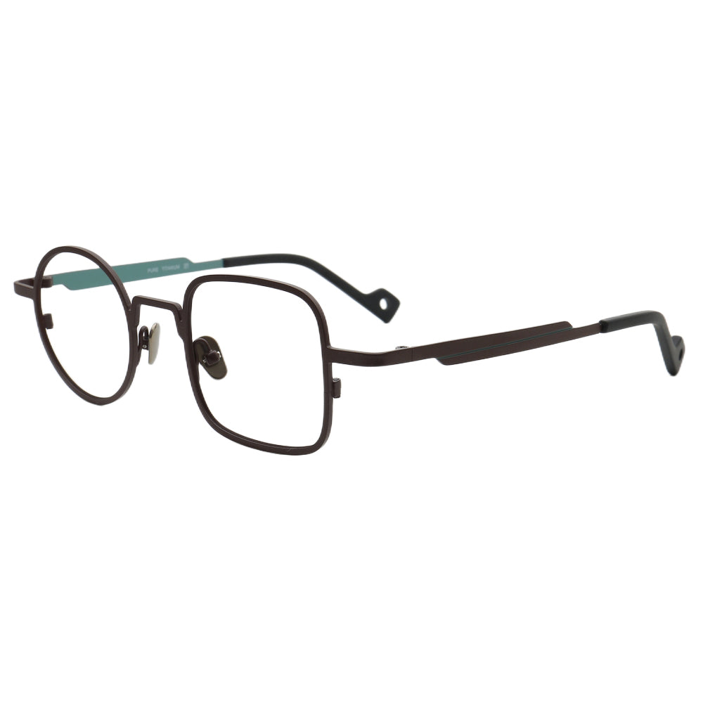 Ocean | Funky Modern Mismatched Eyeglasses Frames | Pure Titanium Square & Round Eyewear Modern