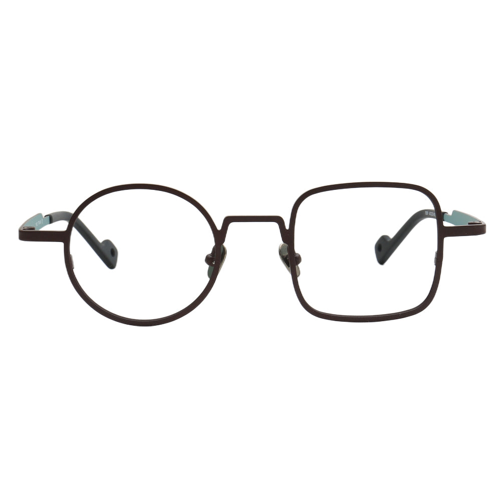 Ocean | Funky Modern Mismatched Eyeglasses Frames | Pure Titanium Square & Round Eyewear Modern