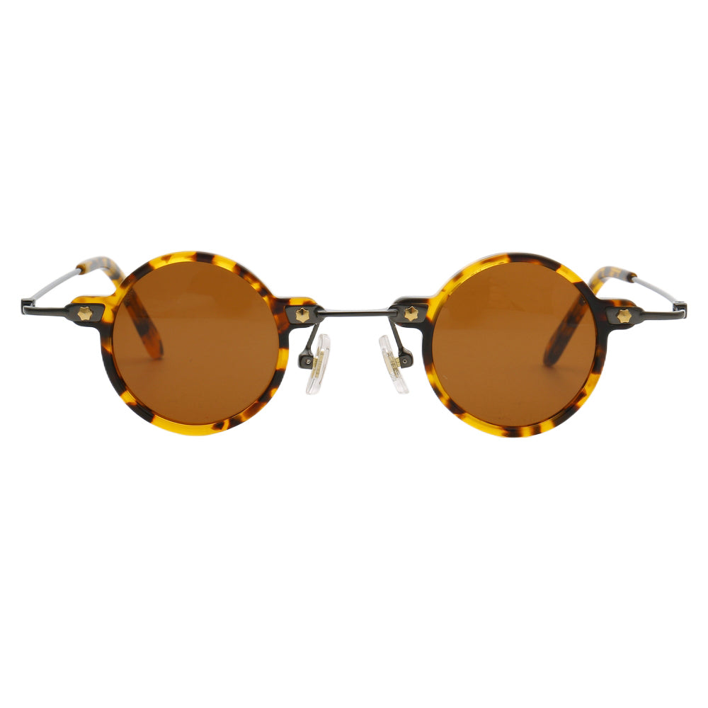 Jet | Retro Small Round Men Polarized Sunglasses | Trendy Hipster Women Sun Glasses Driving UV400