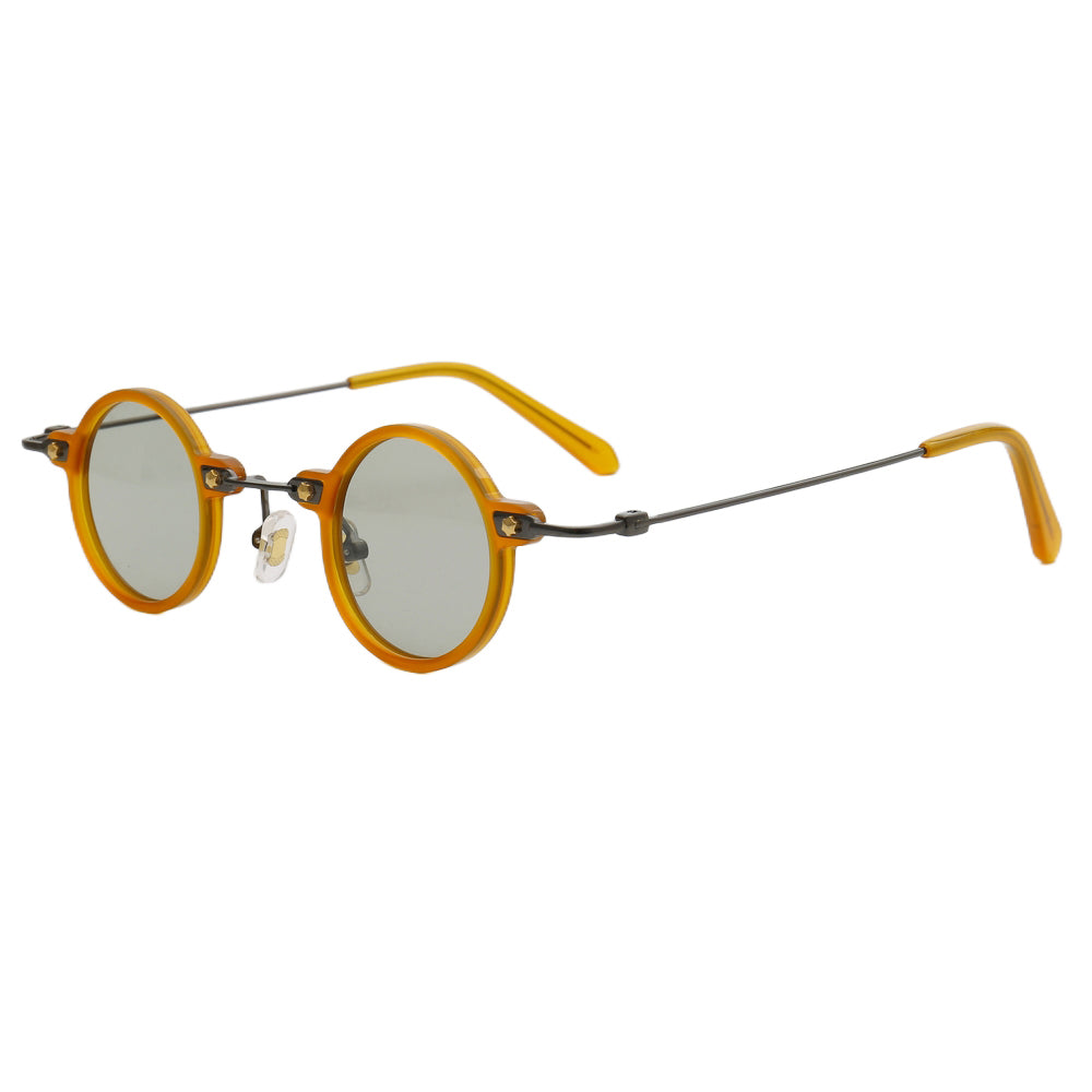 Jet | Retro Small Round Men Polarized Sunglasses | Trendy Hipster Women Sun Glasses Driving UV400