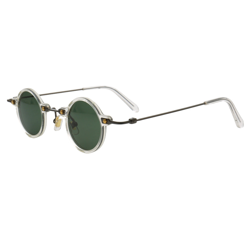 Jet | Retro Small Round Men Polarized Sunglasses | Trendy Hipster Women Sun Glasses Driving UV400
